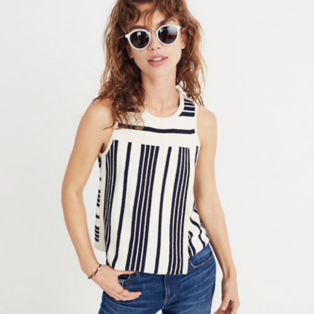 Madewell Stripe-play Sweater Tank
